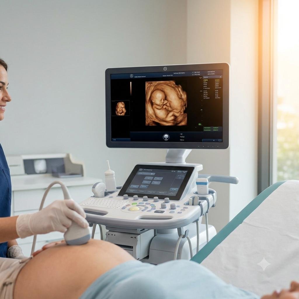 Ultrasound machine at Krishna Diagnostic Center